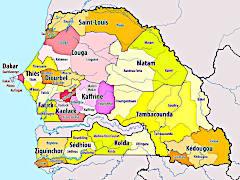 Senegal regions s