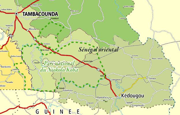 Le Sénégal Oriental carte senegal oriental m